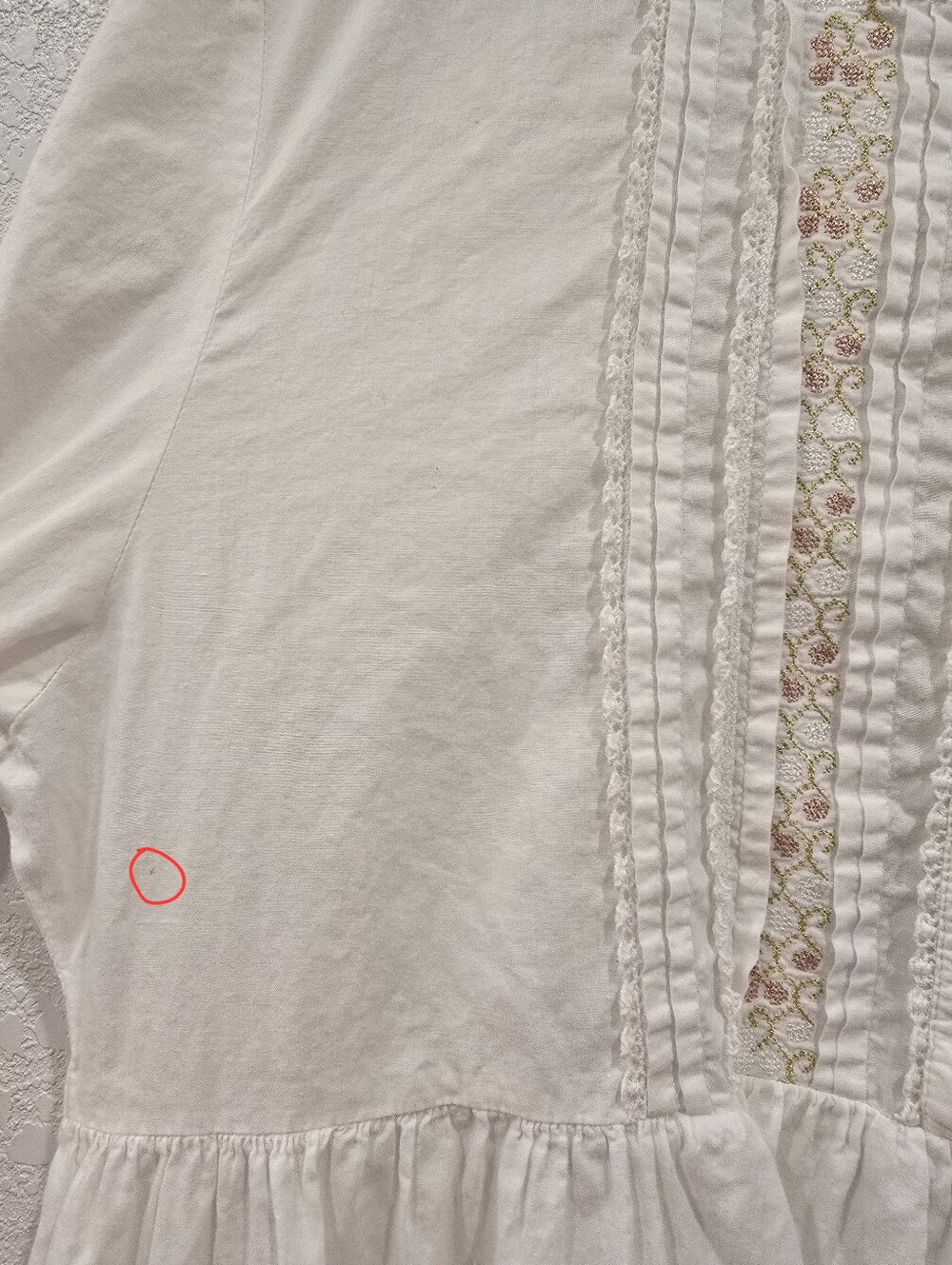 vintage Victoria's Secret Country white cotton long nightgown S - Picture 8 of 9